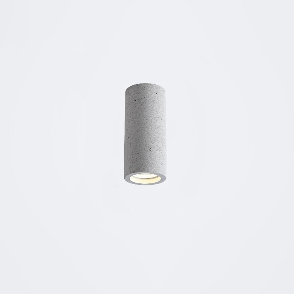 XBTGS Faretto da soffitto industriale in cemento, illuminazione d'accento per interni, faretti cilindrici a tre colori per corridoi, soggiorno, camera da letto, bianco