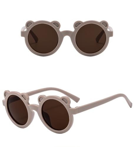 Baby Girls Bows Headband Toddler Soft Stretchy Nylon Hair Band with Hair Bow Photo Shower Party Hair Accessories for Newborn Infant (Bear-brown, stretchy)2