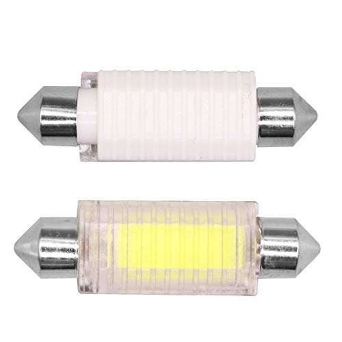 AllExtreme EXRL12L 12 LED Universal Car Interior Super Bright Roof Light Reading Dome Bulb Lamp with Festoon Holder (2 Pcs)