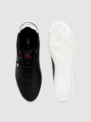 Image of PERF Men's White Sneakers - Stylish & Trendy Casual Shoes, PU Upper, TPR Sole, Super Comfortable, Lightweight Fashion Sneakers