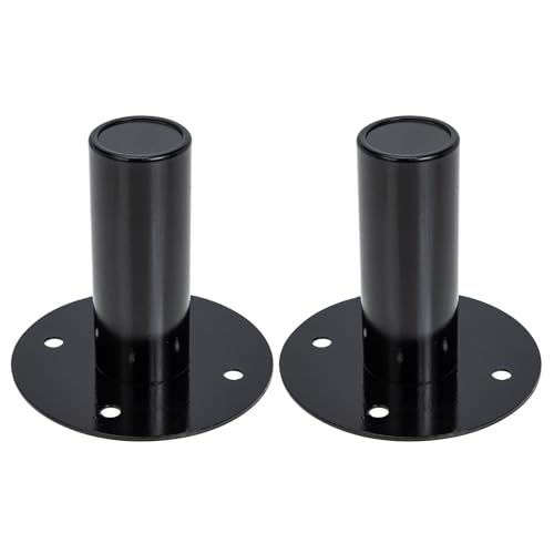 Bandeja de hierro para altavoz de escenario con base estable de metal negro OUNONA