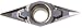 KYOCERA VPGT151502MPCK PR1225 Turning Insert for Stainless Steel, PR1225 Grade, Carbide, CK Chip Breaker, VPGT, 0.004" Corner Radius, Neutral, 0.1875" IC, Megacoat