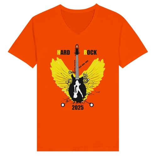 T-shirt Hard Rock 2025 col en V pour vos concerts et sorties d'été