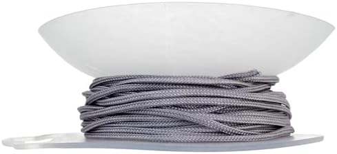 Lovely Knots/Knotting Cord 2mm 20yds on Reusable Bobbin Silver for Jewelry and Craft Making