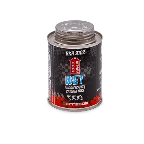 Errecom 1000 Miglia BKR 3102-240 ml Can, Wet Lube Bike Chain, for Wet and Muddy Weather Conditions Brush included - Image 2