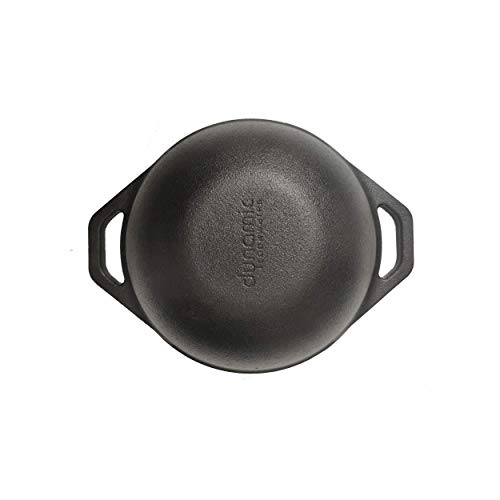 DYNAMIC COOKWARES Premium Even Matt Finish PreSeasoned Flat Base Cast