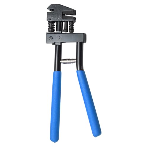 Trintion Kombinierte Absetzzange Ø5 mm 290 mm Lochzange Falzzange Blechlocher Karosseriezange zum Lochen und Falzenfür Karosseriebereich Absetz Zange Auto Reparatur (Blau)