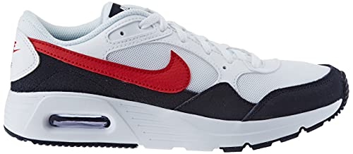 Nike Boy's Air Max Sc (Big Kid) White/University Red/Obsidian 4 Big Kid M #TOP5