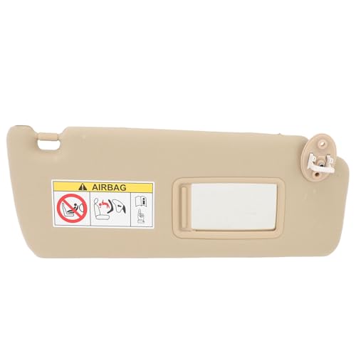 Pare-soleil avant droit beige J150 2010-2023 en ABS avec miroir de courtoisie intégré