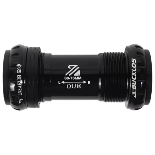 BUCKLOS Threaded/PressFit/Dub Bottom Bracket BSA 68-73mm/86-92mm -Ceramic/Steel Bearings(Black/Red)