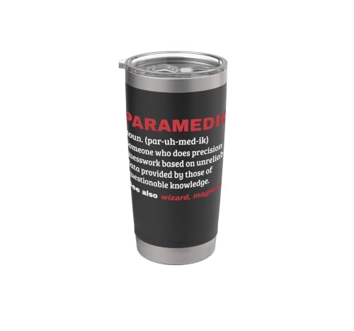 Funny Paramedic Definition EMS First Responder Gobelet isotherme en acier inoxydable double paroi