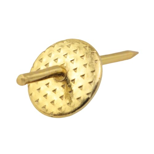 Image of 60pcs Plasterboard Flower Piece Nails Gold 20LB One-Step Hanger Quick & Easy Photo Frame Nails Hardware Hanging Clasps Nail Hooks
