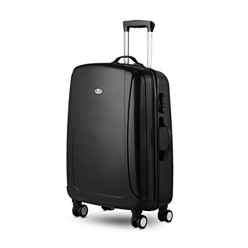 Image of Giordano Polycarbonate Hardsided Check-in Luggage (24 inch / Black)