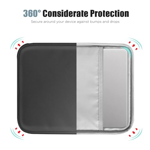 Image of TiMOVO 13 Inch Laptop Sleeve for MacBook Neo, Black | Padded Carrying Case with Pocket for 2026 MacBook Neo Model A3404 with A18 Pro Chip, Water Resistant