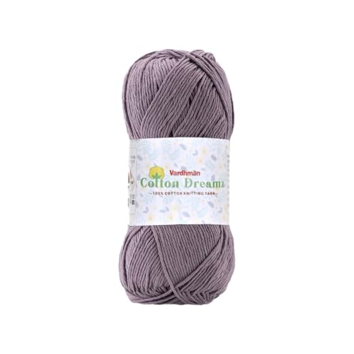 Image of Vardhman 100% Cotton Dreamz Light Weight Natural Thin Yarn | Pack-1 100g