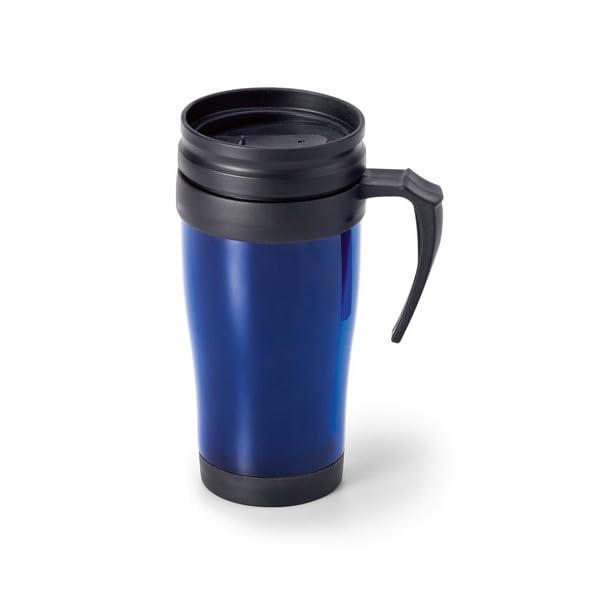 Kabalo Blue Thermal Travel Mug Cup Hot Warm Insulated Drinks Flask Outdoor Coffee Tea Lid