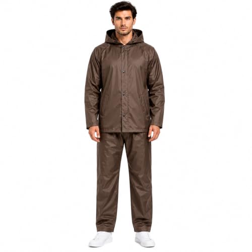 Image of Romano nx Men's 100% Waterproof Raincoat, Hooded, Reversible Double Layer, 3 Years Warranty