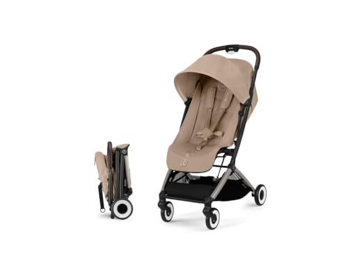 CYBEX - Poussette ultra compacte et confortable - ORFEO - 4 roues - Almond Beige