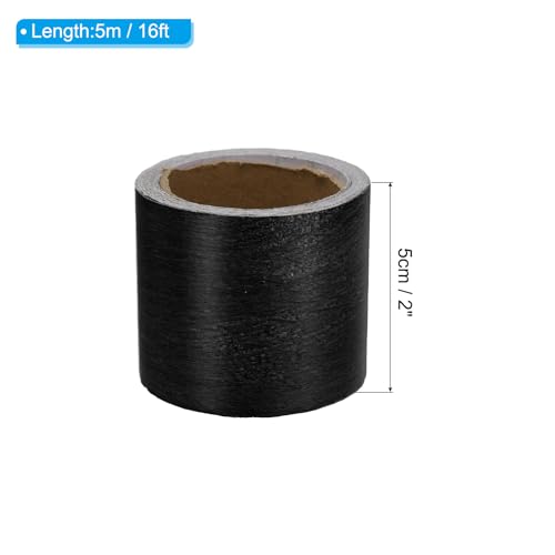 Image of PATIKIL Wood Grain Repair Tape 2in x16ft, Self Adhesive Realistic Textured Repair Tape Patch for Floor Door Table Cabinets Desk, Black Wood