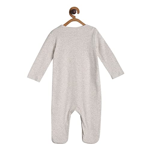 Image of miniklub Baby Round Neck Long Sleeve Knitted Cotton Sleep Suit, Pack of 2 (White Color)
