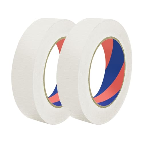 Image of Painters Tape, 1 inch x 55 Yards x 2 Rolls White Painters Masking Tape for Indoor and Outdoor Use, Medium Adhesive Paint Tape for DIY Crafts, Arts, Painting, Easy Removal