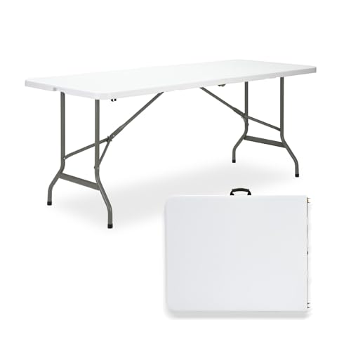 Heavy-Duty 6ft Folding Table with Steel Legs