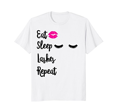 Lashes Shirt Eat Sleep Lashes Repeat Eyelash Extensions