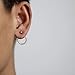 Gorgeous Stud Earrings Fashion Women Simple Hollow Circle Double Sided Jacket Ear Stud Earrings Jewelry - Golden EarringsPractical and Deft