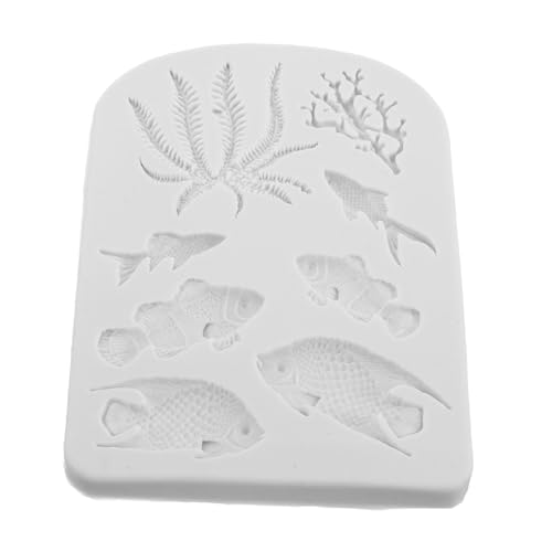 Genérico Moldes de Coral y Algas para Decoración de Fondant Chocolate y Galletas para Repostería Creativa y Manualidades Casa