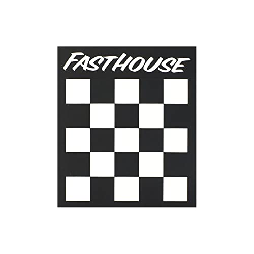 FASTHOUSE Checkers Sticker, White/Black