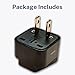 Tmvel Universal International Power Adapter Plug Tip Converter - Convert Europe, EU/UK/CN/AU to USA - Great for Cell Phone Charger - Not Converter