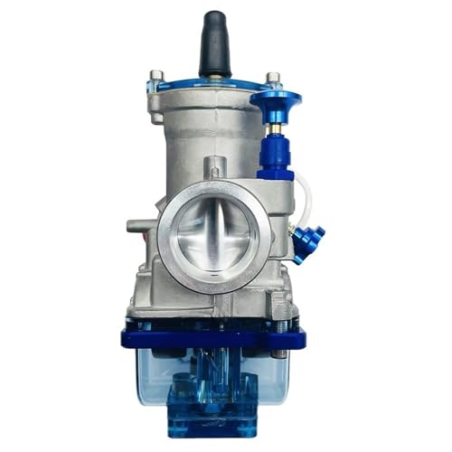 Carburateur PWK 24mm avec couvercle inférieur bleu transparent moto 2T 4T - 4