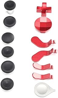 Annadue Trigger Button Paddles Set,Metal Thumbstick,4 Paddles Trigger Buttons Paddles Replacement Parts for Xbox One Elite 2 Controller Series(red)