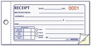 (6 Pack Value Bundle) RED8L820 Small Money Receipt Book, 5 x 2 3/4, Carbonless Duplicate, 50 Sets/Book