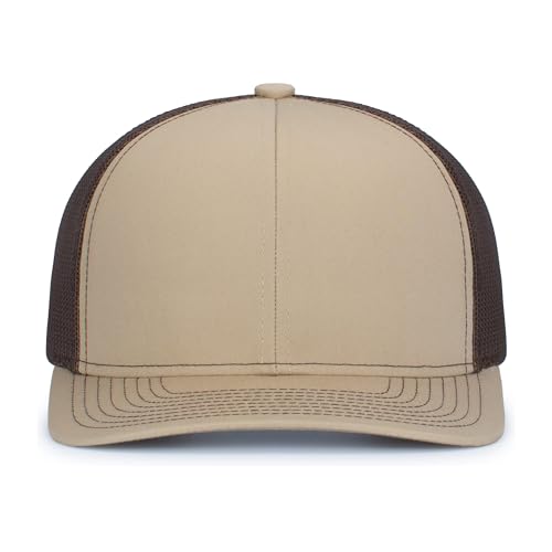 Image of Pacific Headwear Contrast Stitch Trucker Snapback