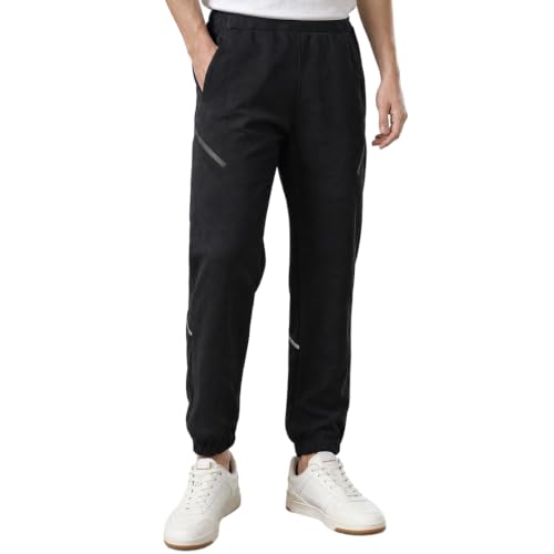 Image of NOBERO Men's Oversized Travel Joggers | Loose Fit | Baggy Relaxed Fit Joggers for Travel