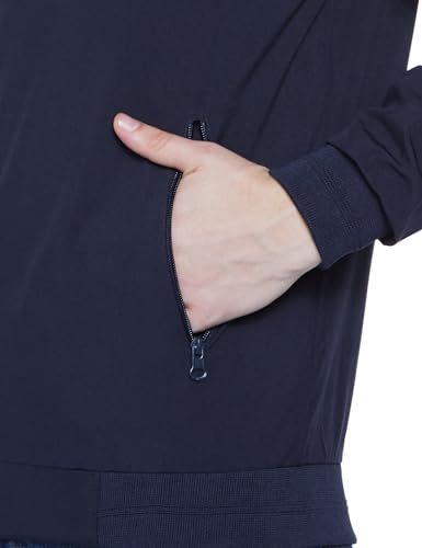 Image of Qube By Fort Collins Men's Lightweight Jacket - Full Zip Casual Jacket for Men | Stylish High Neck Sporty Jacket with Zip Pockets for Spring, Autumn, Travel & Daily Wear
