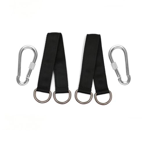Swing Hanging Straps,2 PCS 30 CM Hammock Tree Straps Swing Straps Hanging Kit with 2 Carabiner and D-rings Adjustable Heavy Duty Hammock Straps for Swings and Hammocks