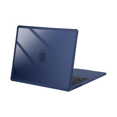 Coque MacBook Air 13 M5 M4 M3 Coque Rigide Transparente Bleu Minuit
