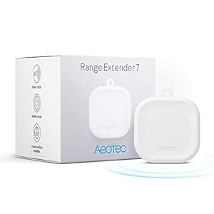 Z-Wave Hub Range Extender – Aeotec Range Extender 7 – Improves Performance and Range of Your Z-Wave Hub – SmartThings, Hubitat, Alarm.com, Ring, and More – Gen7 (One Pack)