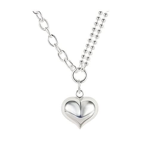 Chaîne cœur en argent sterling pour sublimer vos tenues de fête