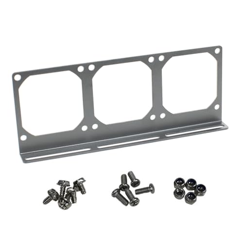 Soporte puente de 8 cm para ventilador de memoria y CPU, marco para enfriamiento de tarjetas gráficas, soporte galvanizado para ventiladores miniatura 4