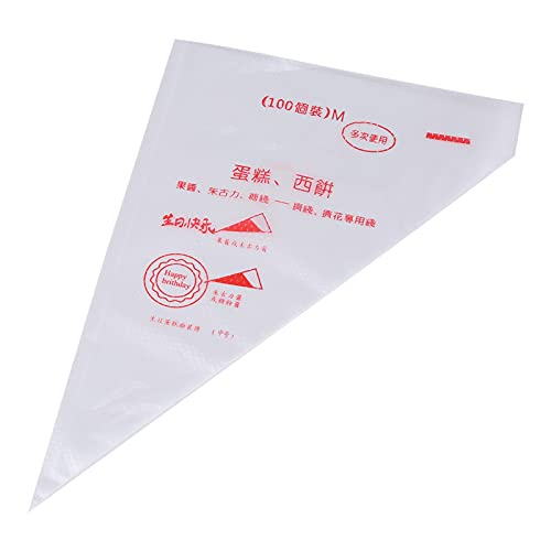 Sacchetti per Tubazioni, Sacchetto per Pasticceria da 100 Pezzi con Design Addensato Torta, Fondente, Cupcake, Soffio, Biscotti (210x210x135cm/82.7x82.7x53.1in)