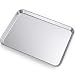Large Baking Sheets, HKJ Chef Baking Pans & Stainless Steel Cookie Sheets & Toaster Oven Tray Pans, Rectangle Size 24L x 16W x 1H inch & Non Toxic & Healthy,Superior Mirror & Easy Clean