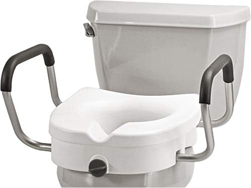 NOVA Toilet Seat Riser with Arms – Adds 5” Height, Raised Toilet ...
