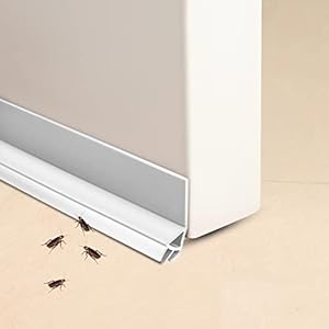 Noeborty Selbstklebende Tür Türdichtung, Unten Türdichtungs, Zugluftstopper Für Türen, Draft Stopper für Tür, Geeignet Für Schallschutz, Kälteschutz (Weiß, 93cm)