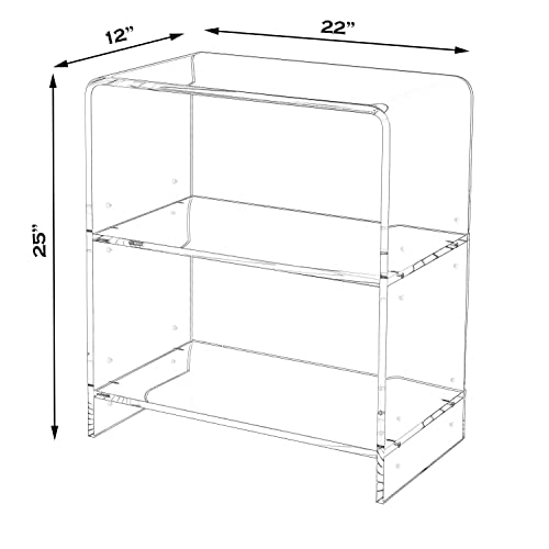 Butler Crystal Clear Acrylic Bookcase #TOP2