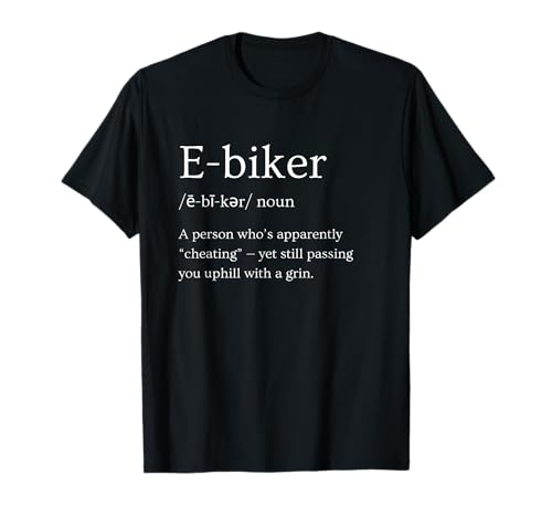 Amazon.co.uk Funny Ebike Cycling Apparel Funny E-Biker Definition Cycling Electric Bike T-Shirt #ad