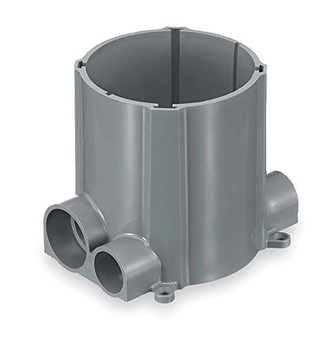 Floor Box, PVC, 2-Gang,100.0 cu. in.