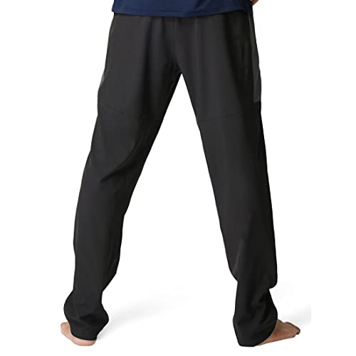 Image of U.S. Polo ASSN. Men's Regular Fit Mid Rise Elasticised Waist Panelled 1781 Lounge Regular Track Pants (Pack of 1)